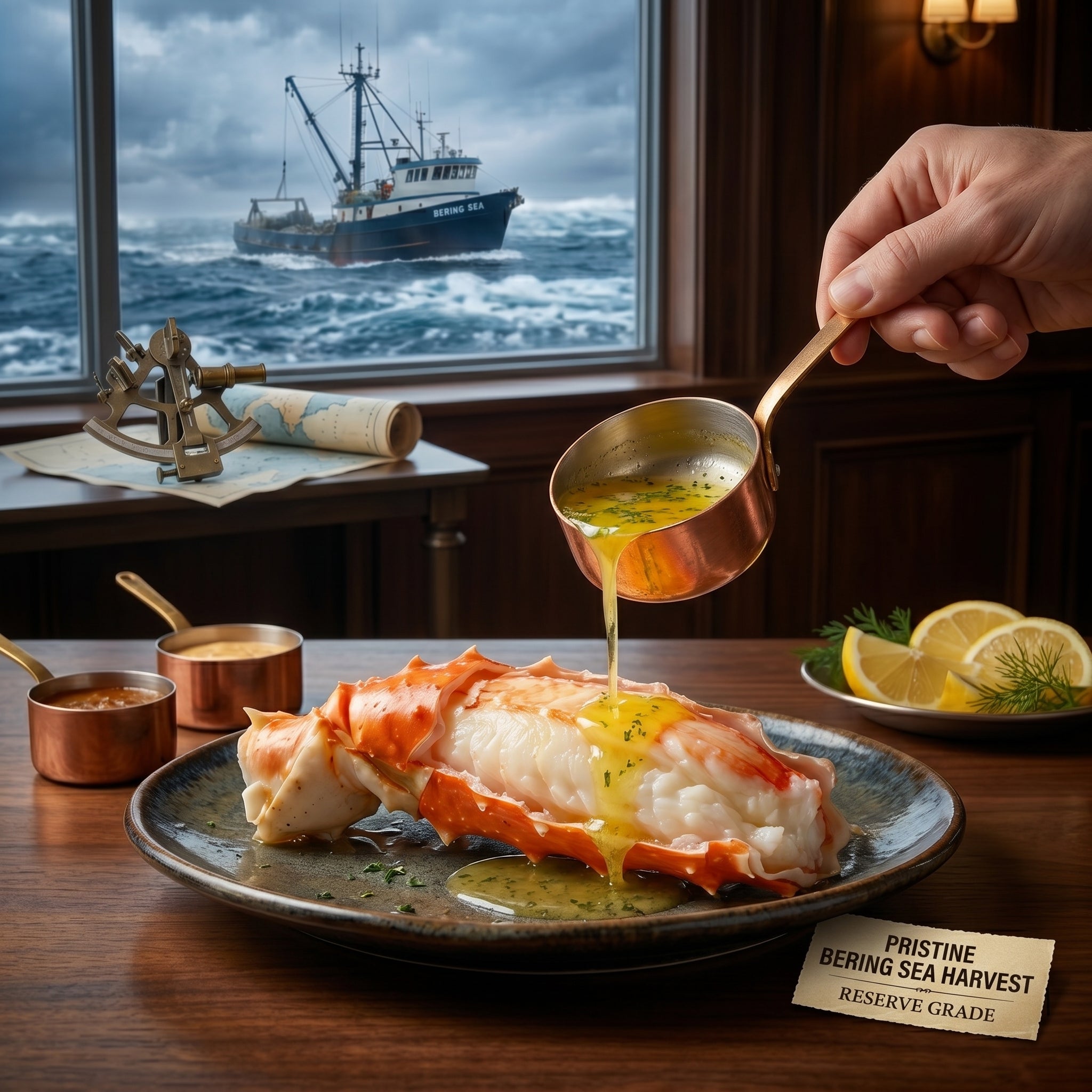 OCEANZEN Alaskan Red King Crab Legs | Wild-Caught | Fully Cooked