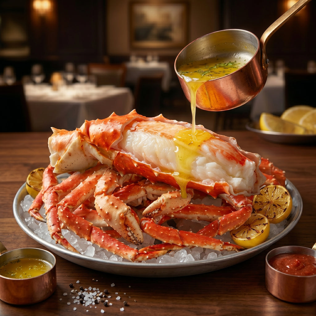 OCEANZEN Alaskan Red King Crab Legs | Wild-Caught | Fully Cooked