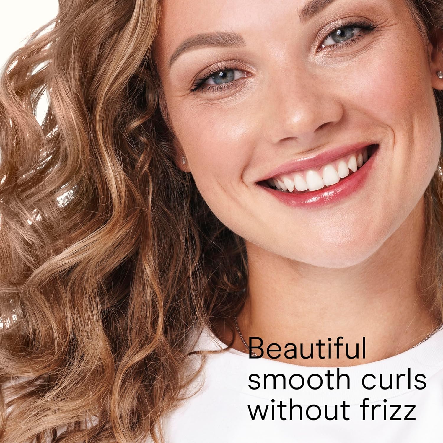 Conair Double Ceramic 1-Inch Curling Iron, 1-Inch Barrel Creates Classic Curls, Hair Curler for Use on Short, Medium, & Long Hair, White/Rose Gold